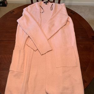 Pink fuzzy cardigan